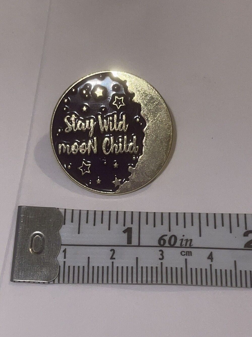 Stay Wild Moon Child Witch Halloween Star Pin Brooch